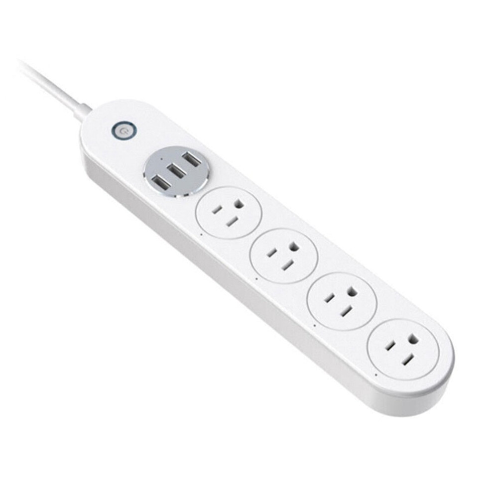 (US Plug) WiFi Smart Power Strip Intelligent Plug Socket