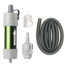 (Gray) Personal Camping Water Purification Filter Straw for Survival or Emergency Supplies