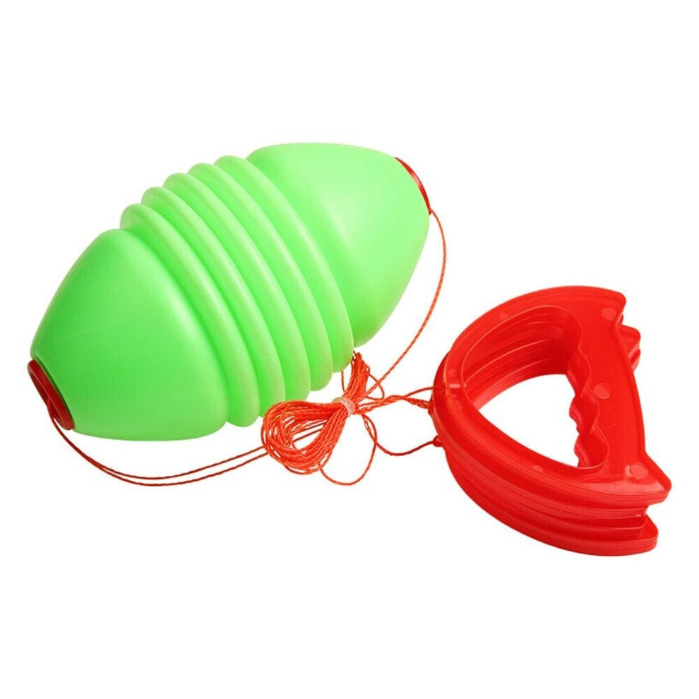 (Green) Children's Lara Ball Shuttle Pull Handball Double Cooperation Puller Indoor Outdoor Sports Game Toys