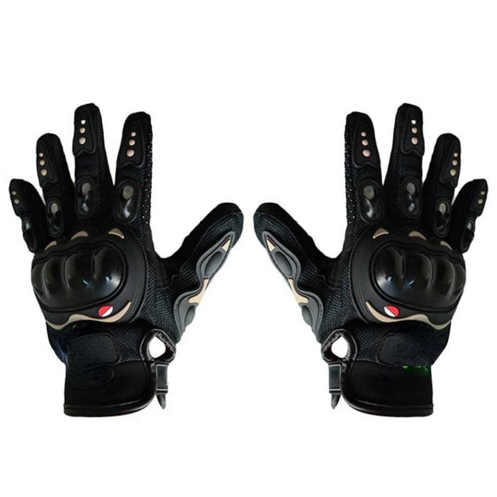 (Black, M) Motorcycle Riding Gloves