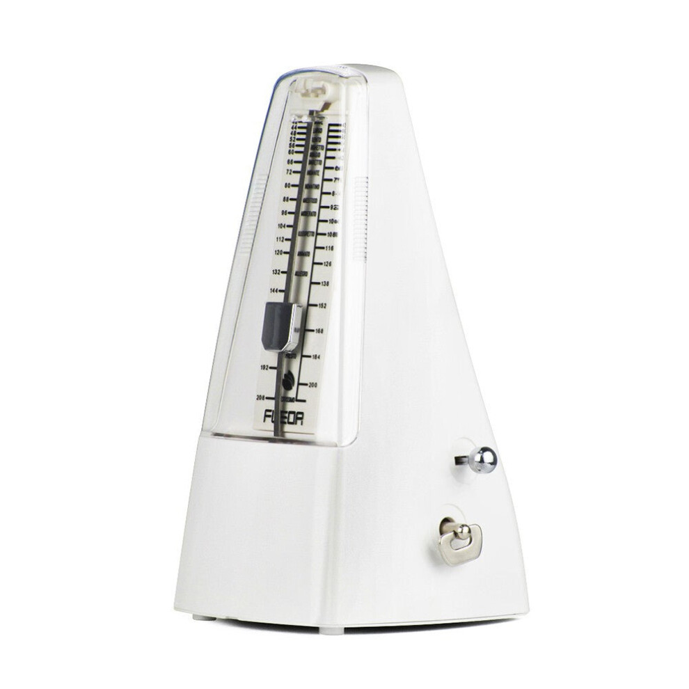 (White) Universal Pyramid Mechanical Metronome ABS Material