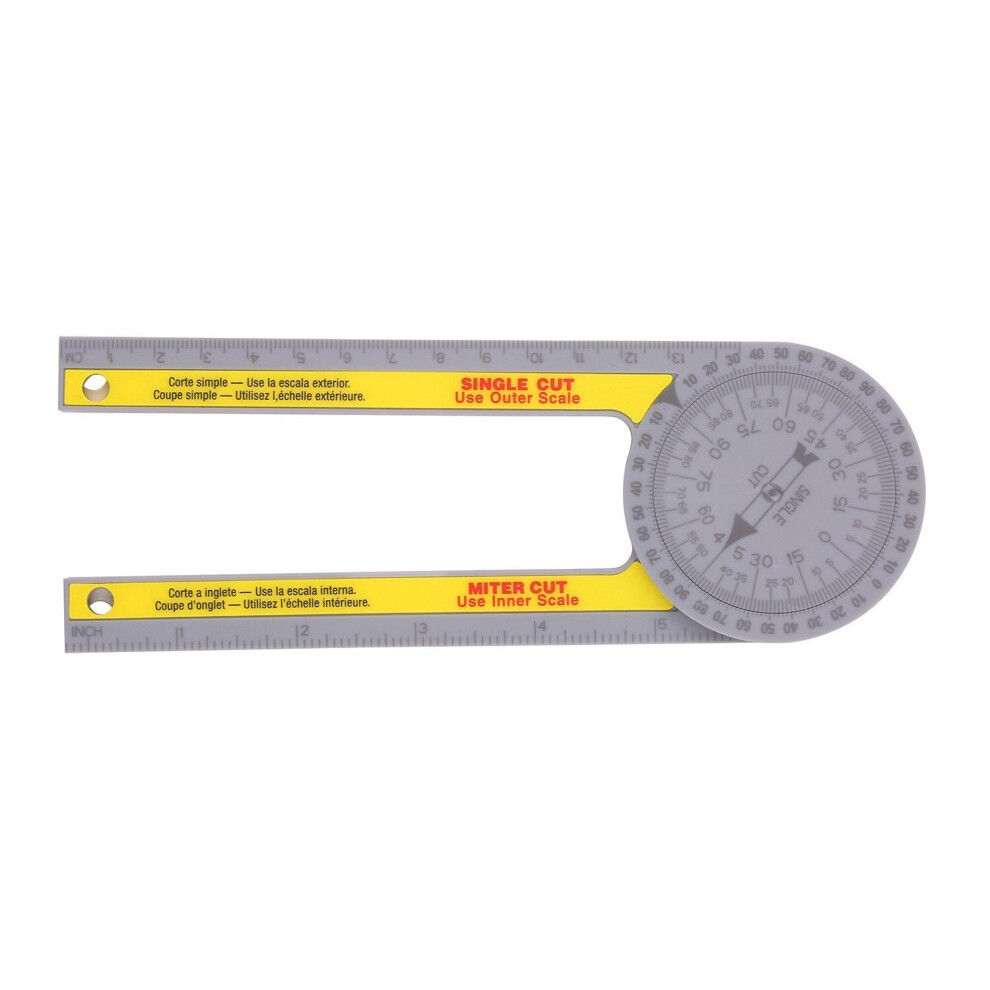 Miter Saw Protractor Angle Measuring Transfer Rule Gauge For Carpenters Abs Metric Ruler 3654659107589