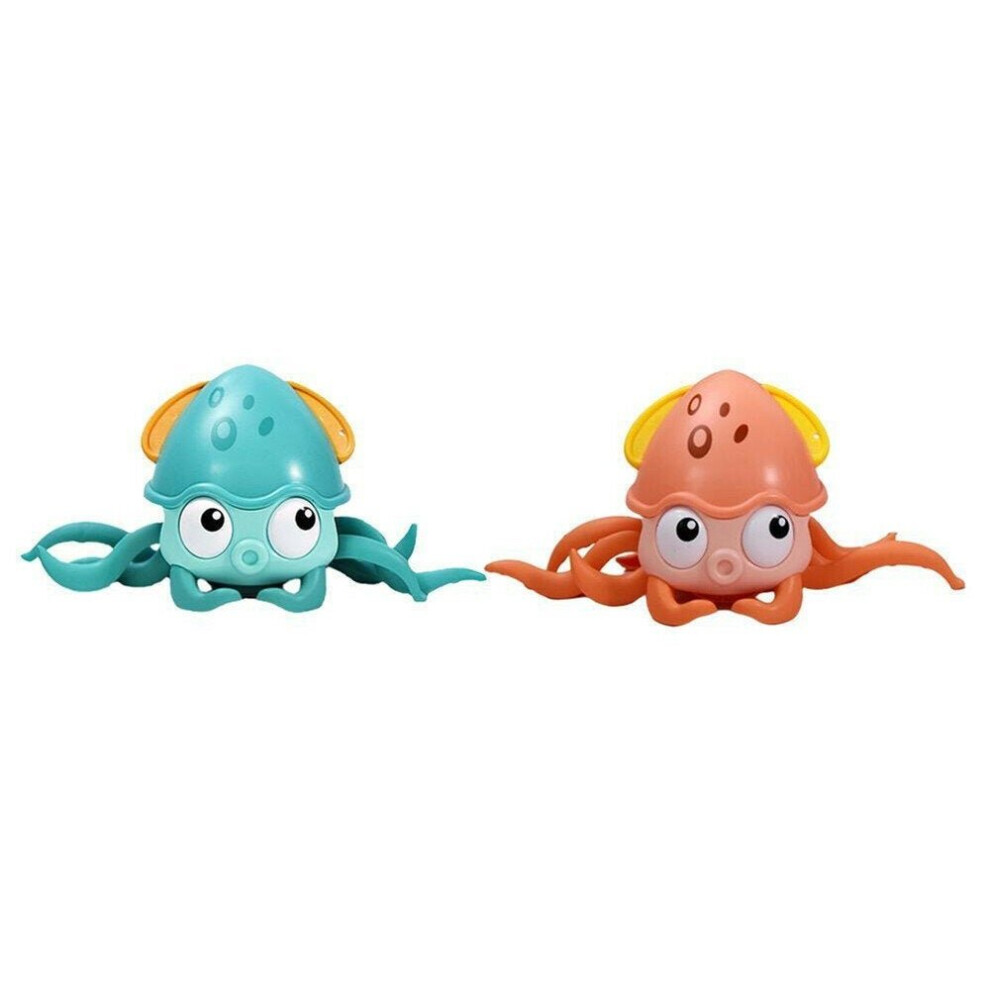 Amphibious Drag And Playing Octopus On The Chain Bathroom Water Toys Matchmaking Baby Crabs Clockwork Bath Toys Walking Octopus