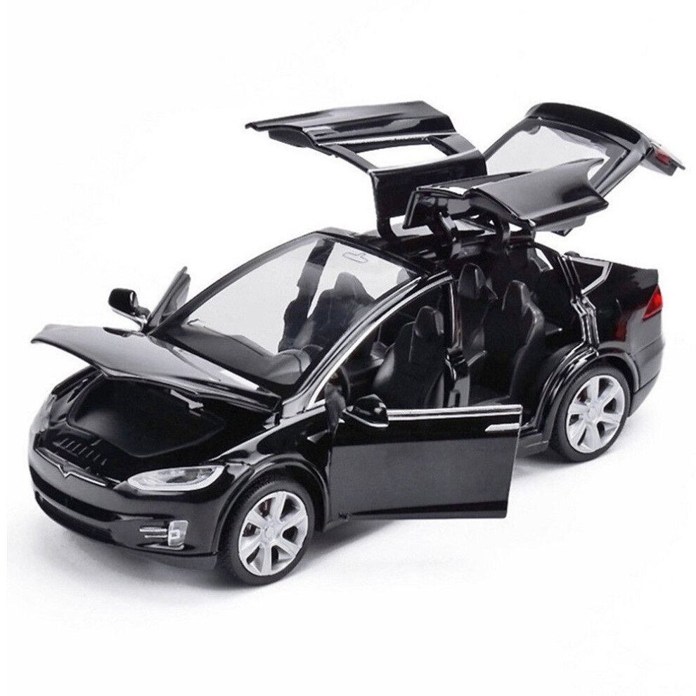 (Black) Diecast Toy 1:32 Scale Alloy Cars for Tesla Model