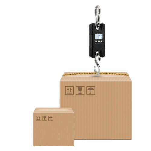 (Black) Portable Heavy Duty Digital Crane Scale 500kg/1102Lbs 1