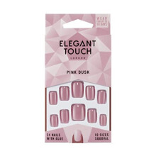 Elegant Touch Colour False Nails - Pink Dusk (Squoval)