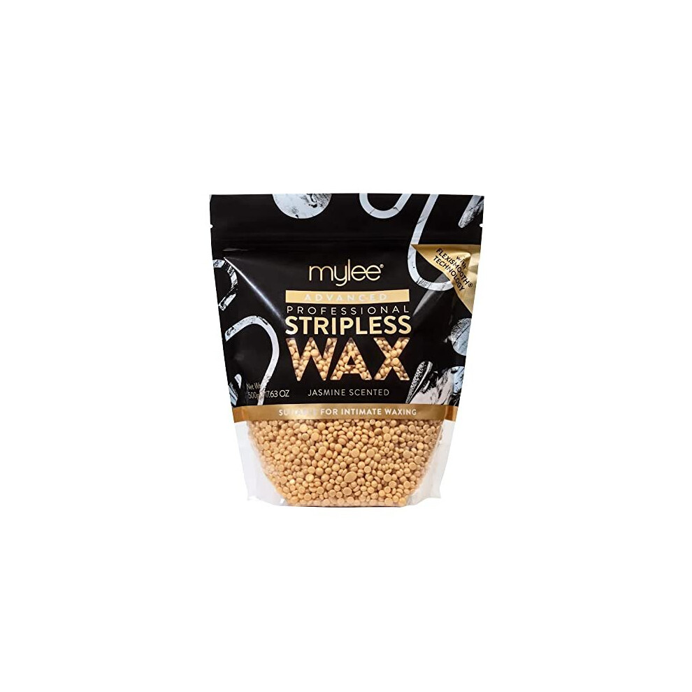 Mylee Advanced Stripless Wax 500g – Professional Hard Wax Beads, Painless Hair Removal, No Strips Needed, Peelable Hot Wax for Hair Removal, Full