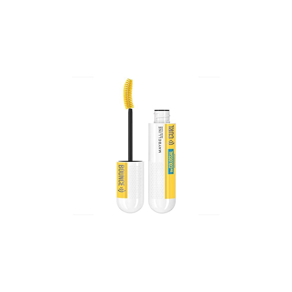 Maybelline Black Colossal Curl Bounce Mascara, Big Bouncy Curl Volume, Waterproof, Up To 24 Hour Wear, Clump Free,