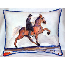 Betsy Drake HJ261 Brown Walking Horse Large Indoor & Outdoor Pillow 16 x 20