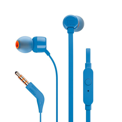 JBL (blue) Wired Headset Wheat In Ear with JBL TUNE T110