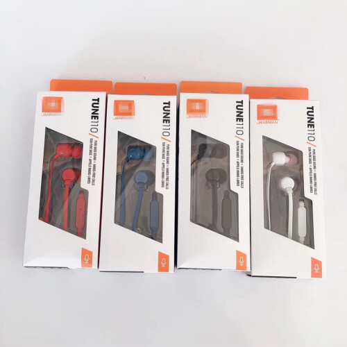 JBL (black) Wired Headset Wheat In Ear with JBL TUNE T110 2