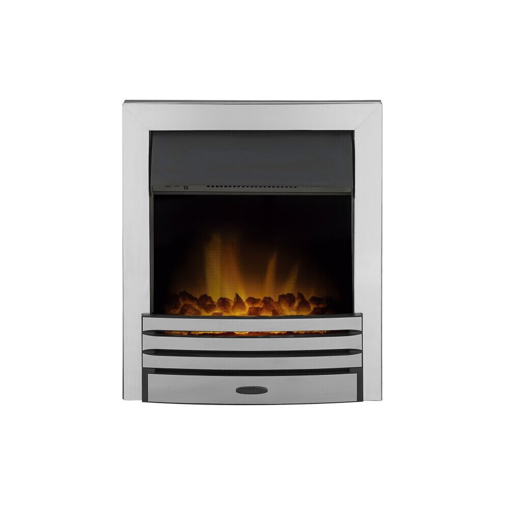 Adam Eclipse Electric Fire Chrome with Remote Control