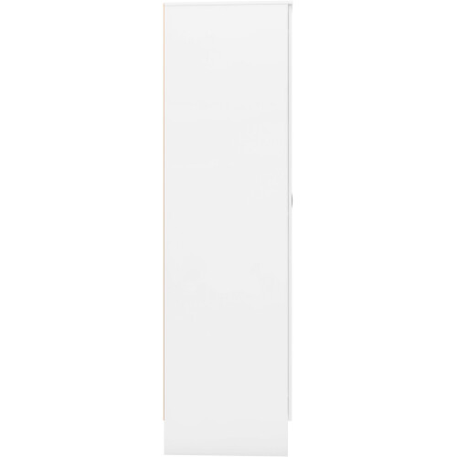 Seconique Nevada Mirrored Open Shelf Wardrobe White Gloss 2