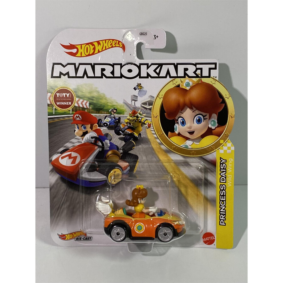 Mario Kart Hot Wheels Princess Daisy Wild Wing GRN14