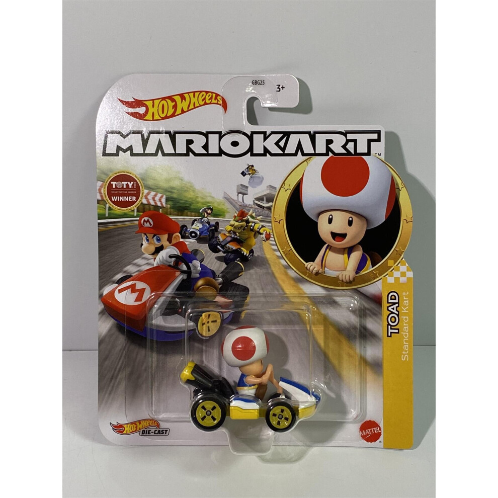 Mario Kart Hot Wheels Toad Standard Kart GJH63