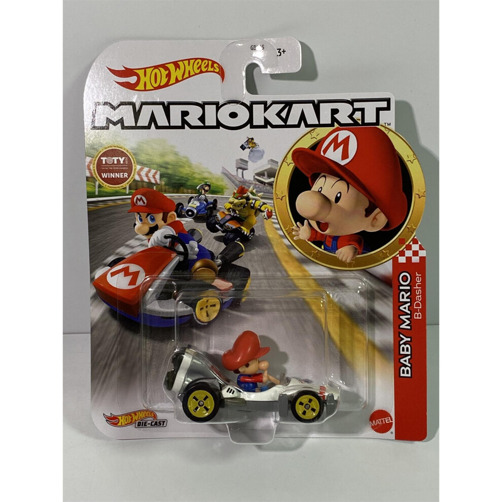 Mario Kart Hot Wheels Baby Mario B-Dasher GRN12