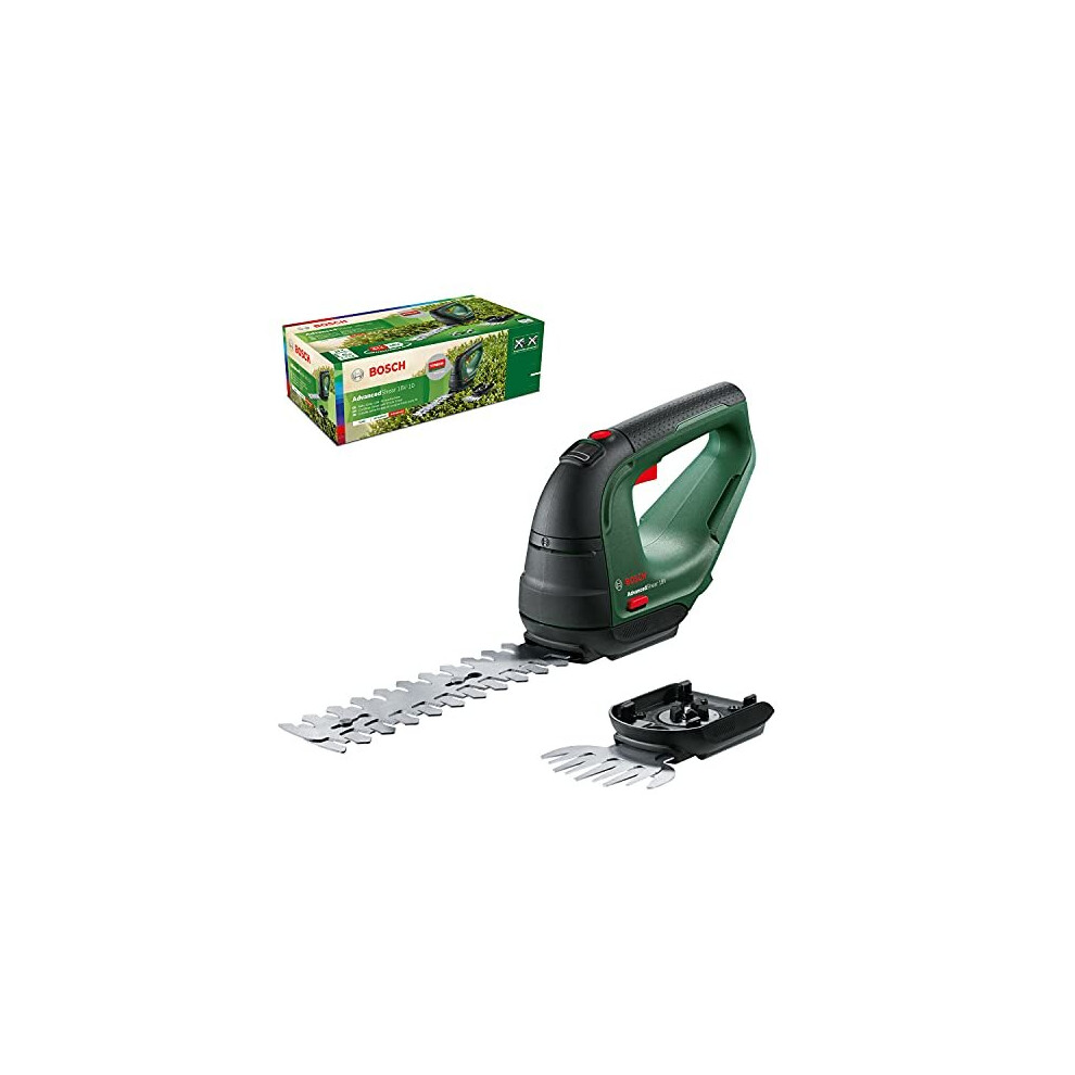 Bosch Home and Garden 0600857001 Bosch Cordless AdvancedShear 18V-10 (Without, 18 Volt System, cuts up to 85 m² per Battery Charge, with Shrub and