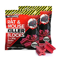 CritterKill Rat & Mouse Killer Poison Blocks 300g – EXTRA STRENGTH (600g)