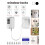 (White) Window Safety Password Lock Refrigerator Password Restrictor For Childproof 4