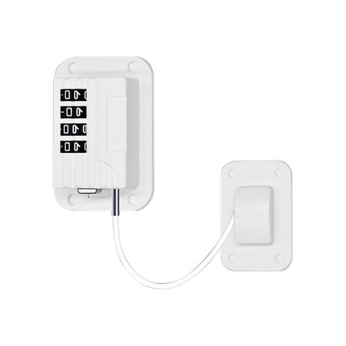 (White) Window Safety Password Lock Refrigerator Password Restrictor For Childproof