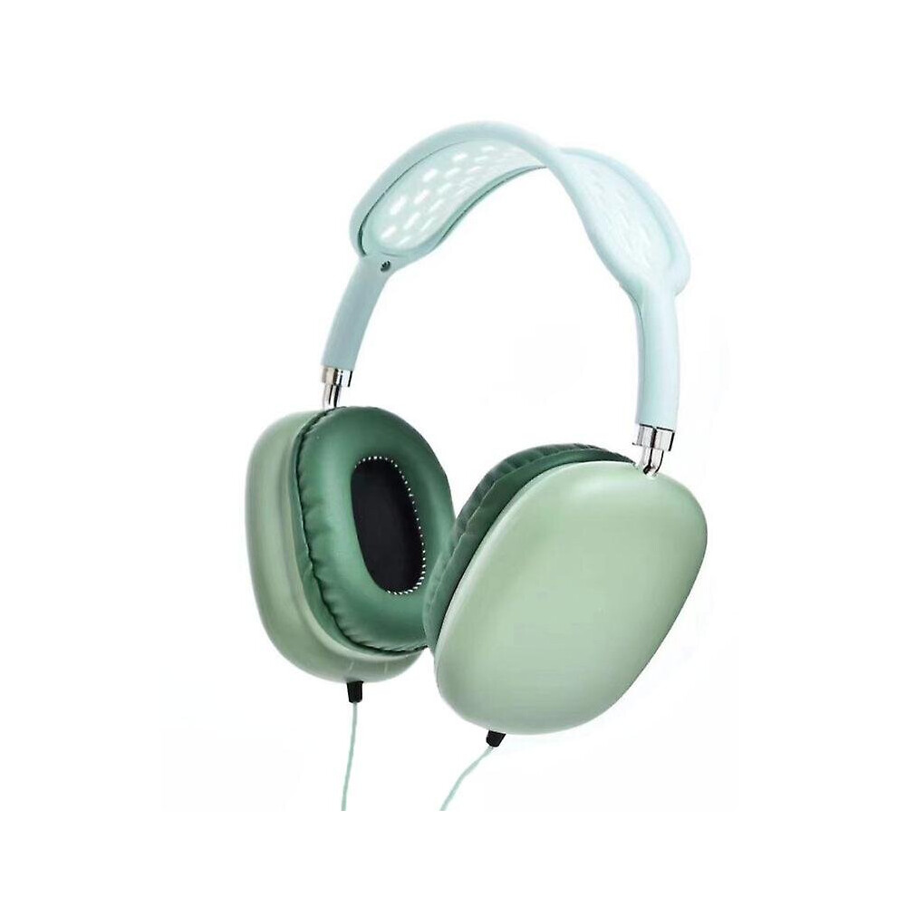 (Green) Wired Headset Universal Dual Stereo Subwoofer Headphone For Computer Mobile Phone Green 768664253308