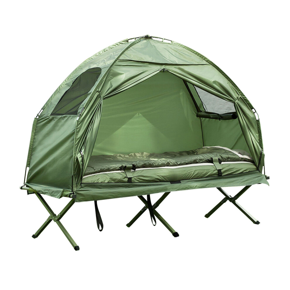 SoBuyÂ® OGS32-GR, 1 Person Foldable Camping Tent with Bed,Air Mattress,