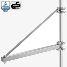 AREBOS Hoist Frame 1000 kg Rotating Swinging Swivel Lifting Winch | 180 swivel, outreach load at 750mm | Wall mounting | Robust & hard-wearing