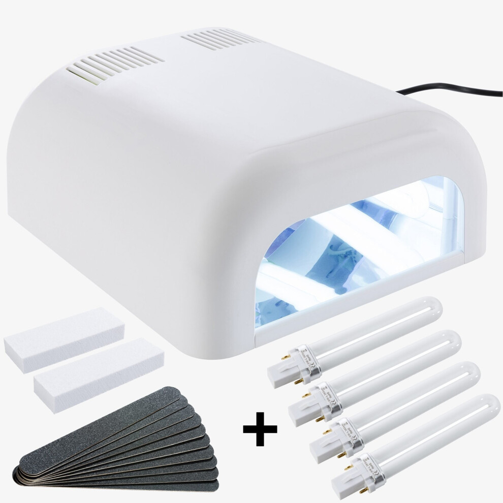 SINA UV Gel Nail Art Dryer Curing Lamp 36W - white