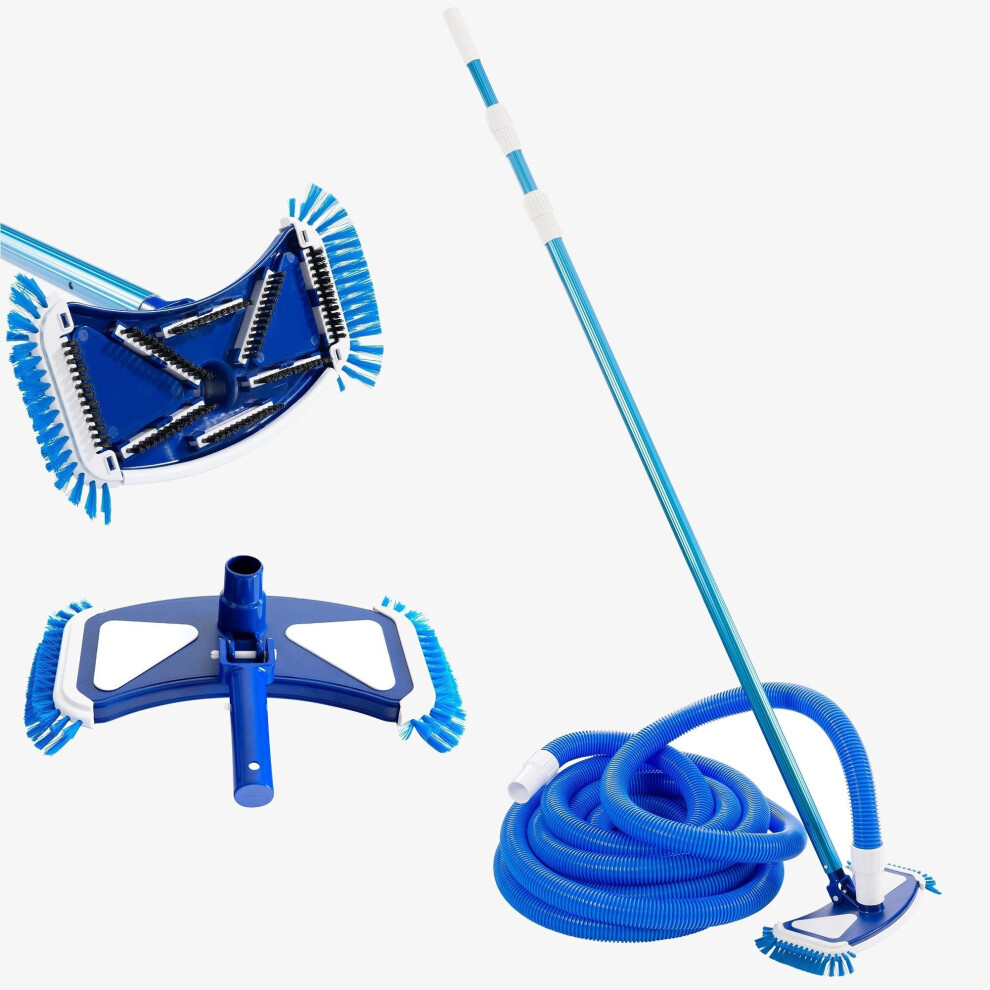 AREBOS Pool Cleaning Set Pool Brush Floor Vacuum Cleaner Pool Cleaner Floor Cleaner Set