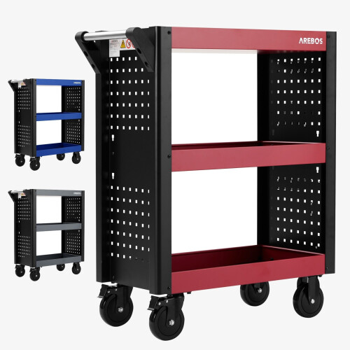 AREBOS Service trolley 3 layers - Set of 8