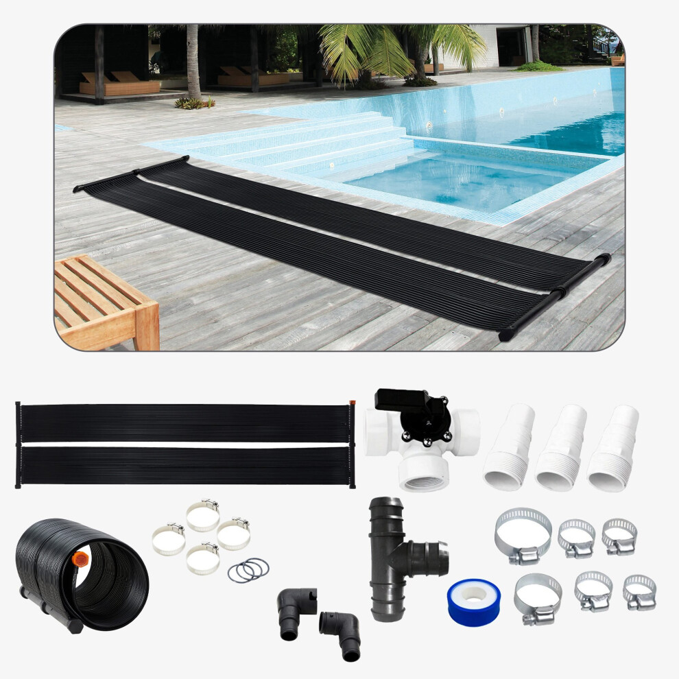 Solar pool heater - 66 x 300cm incl. Accessories
