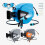 AREBOS AREBOS 30 m Swivel Wall Hose Reel with Locking Stop - Automatic Rewind, Includes Wall Bracket, Blue 1