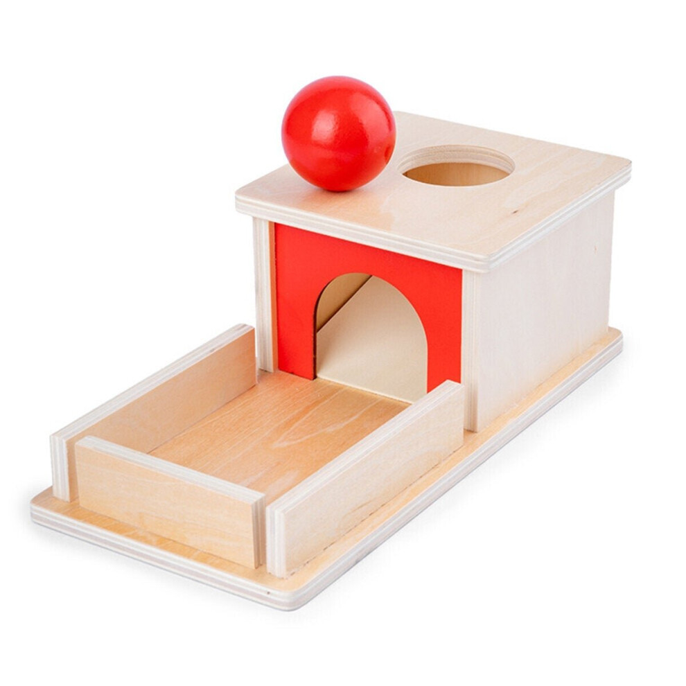 Montessori Object Permanence Box Wooden Permanent Box Practical Learning Educational Toy for Kids Gift