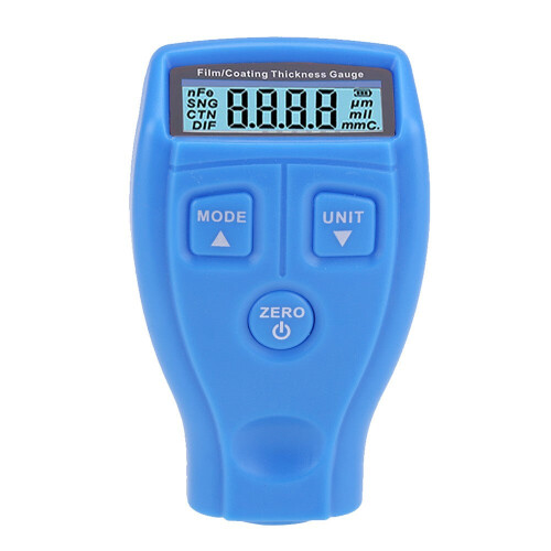 (Blue) Paint Measure Tester Tool Instruments LCD Display