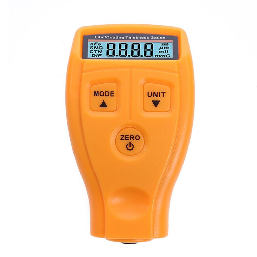 (Orange) Paint Measure Tester Tool Instruments LCD Display