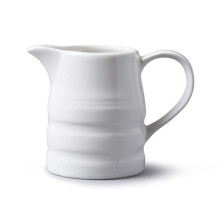WM Bartleet & Sons 1750 T35 Porcelain Traditional Churn Jug 284ml, White