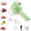 4 in 1 Handheld Electric Vegetable Cutter Set Green 8