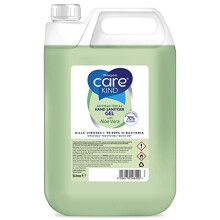 70% Hand Sanitiser Gel 5 Litre - with Aloe Vera Extract - Antibacterial Hand sanitizer gel made with Medical Grade Alcohol, Kills Viruses & 99.999% of