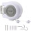 30m Double Line Wall Mounted Washing Line Automatic Retractable Extendable Line 1