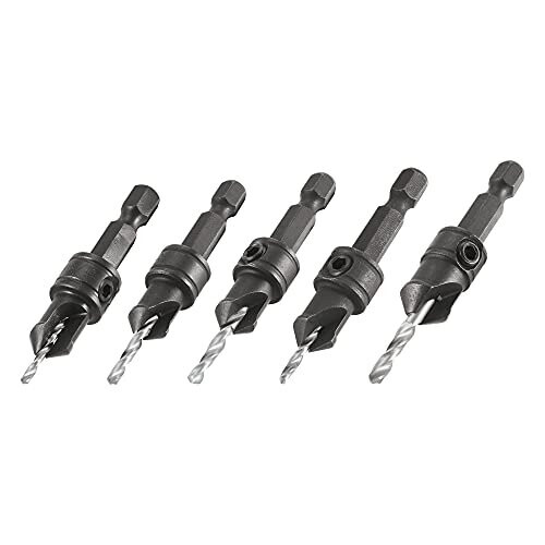 Trend Trend QR/CS/Set Quick Release 5 Piece Countersink Set - 1/4&quot Hex Shank