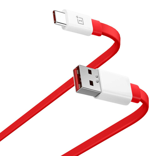 OnePlus USB-C Official OnePlus Cable 30W Charge and Synchronise Flat Design 1m Red