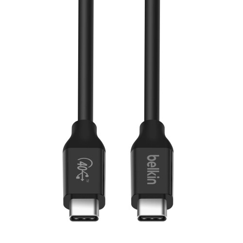 Belkin USB-C Thunderbolt 3 Cable Data Transfer 40 Gbit/s 80cm Length Belkin Black 1
