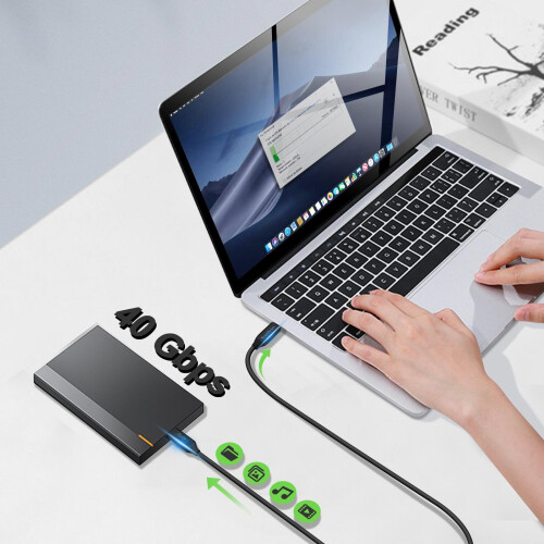 Belkin USB-C Thunderbolt 3 Cable Data Transfer 40 Gbit/s 80cm Length Belkin Black 2