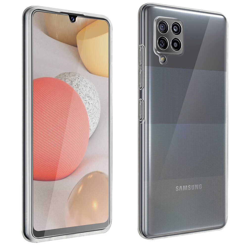 Cover Samsung Galaxy A42 5G Soft Silicone And Tempered Glass Film 9H Clear 3662427510318