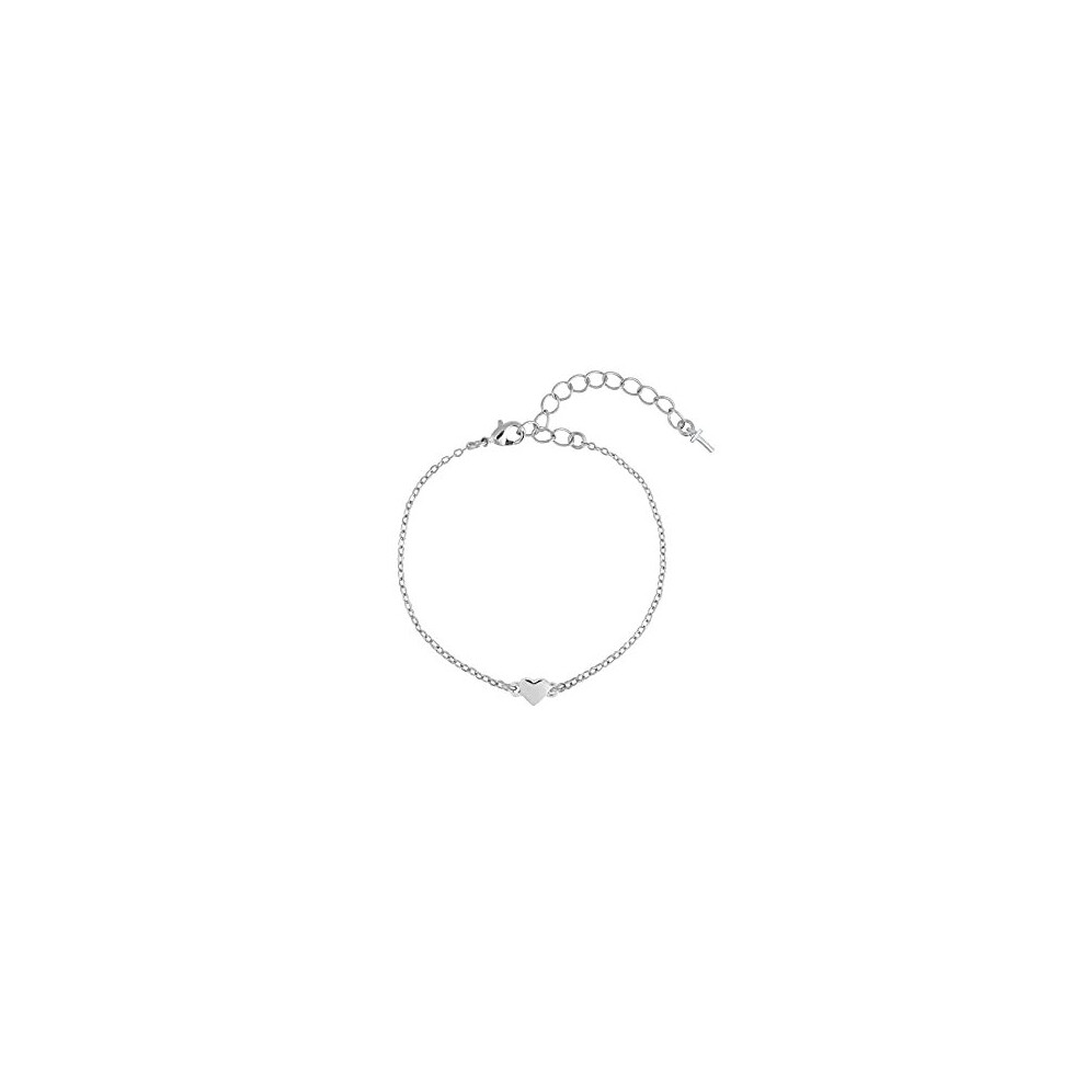 Ted Baker Harsa Tiny Heart Bracelet Silver and Rose Gold Tone Options (Silver Tone)