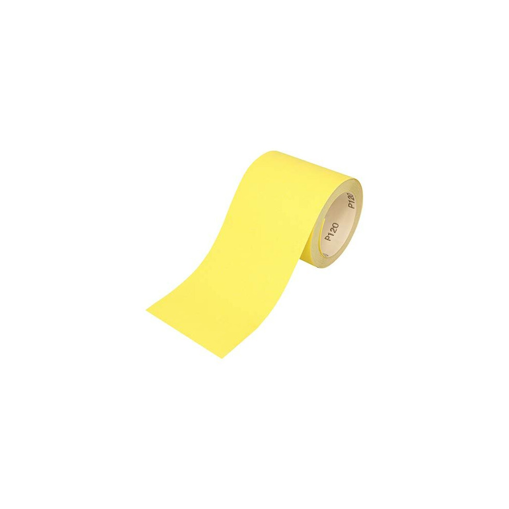 TIMCO 120 Grit Sandpaper Roll - Yellow -115mm x 10m