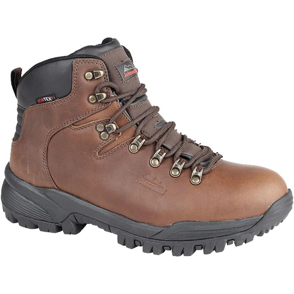 (Conker Brown, UK 10) Johnscliffe Canyon Mens Waterproof Walking Hiking Ankle Boots