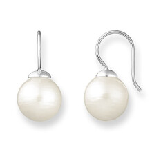 Thomas Sabo Women Stud Earrings Imitation Pearl White 925 Sterling Silver H1405-028-14