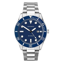 Sekonda Mens Blue Date Dial, Silver Case and Stainless Steel Bracelet 1789
