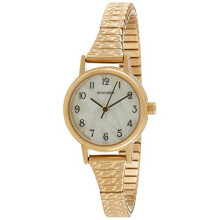 Sekonda Ladies Quartz Watch with Mother Of Pearl Dial Analogue Display and Gold Stainless Steel Plated Bracelet 4677.27